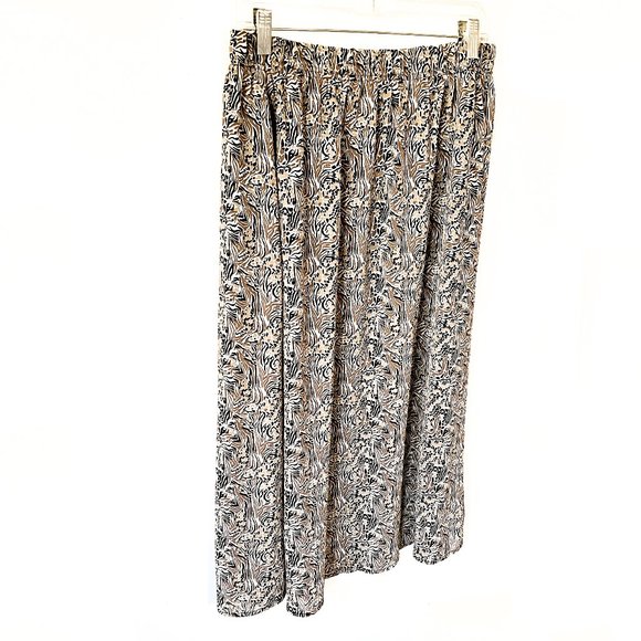 AWARE by vero moda comfy, flowy josephine printed midi skirt - Picture 2 of 7
